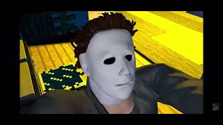 Baldi sonic Steve vs Michael myers part2 [upl. by Eadahs659]