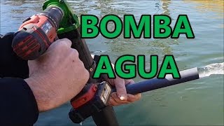 Bomba de agua funciona con taladro portàtil sin cables 120 L minuto [upl. by Nnomae800]