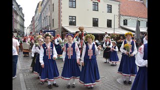 Latvian Song and Dance festival 2023  150th anniversary  participants parade [upl. by Eniretac724]