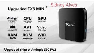 Tv Box Tanix Tx3 Mini Android 11 Amlogic 216G apresentação [upl. by Saltsman]