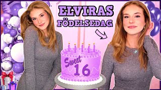 ELVIRA FYLLER 16 ÅR  Får massa presenter 🎁✨ [upl. by Linker]