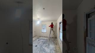 Start to do plastering construction interior renovation remodel plastering blueboard drywall [upl. by Enuj131]