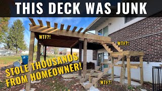 JUNK Deck Costs Homeowner THOUSANDS [upl. by Ilegna47]