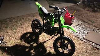 DB50X coolster 49cc Ebay Dirt Bike [upl. by Anitnelav]