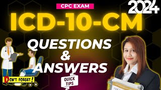 ICD 10 CM Questions and Answers  Medical Coding [upl. by Dnaleel]