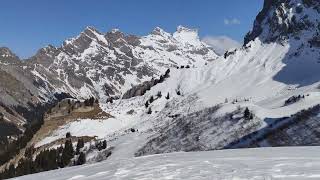 129 33 20240229 panorama from La Motte 1940m near Gryon Les PlansSurBex phone [upl. by Notxam]