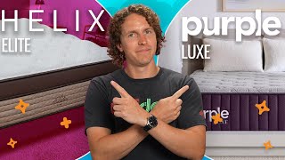 Purple vs Helix  Luxury Mattress Review amp Comparison NEW [upl. by Mouldon]