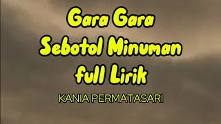 Gara Gara Sebotol Minuman  Kania Permatasari  Lirik Musik trending [upl. by Arikahc]