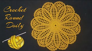 Quick and Easy Crochet doily Pattern  English Tutorial [upl. by Tierney]