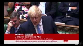 Boris Johnson Right Honourable Gentleman Put Up Taxes On Pensions and Corporations Slow Mo [upl. by Nimra]