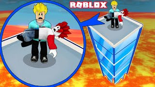 TOWER BUT THE FLOOR IS LAVA In Roblox 🔥🔥Lava Game  Motu Aur Khaleel Gameplay [upl. by Nylitsirk500]