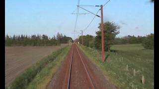 Strækningskørsel TinglevKliplev  train drivers view [upl. by Hollis711]