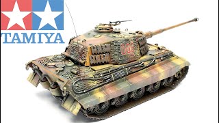 Tamiya 148 King Tiger quotProduction Turretquot Full Build [upl. by Noma215]