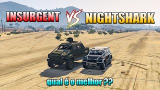 INSURGENT VS NIGHTSHARK QUAL É MELHOR  GTA ONLINE [upl. by Atiragram]