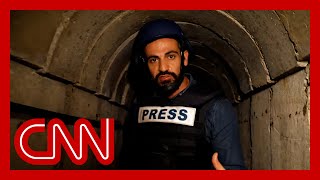 CNN goes into underground tunnel that IDF claims was under Gaza cemetery [upl. by Asiak]