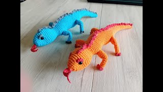 tuto lézard au crochet [upl. by Nikolai]