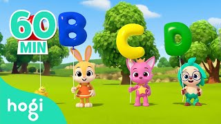 Lets Pop The Alphabet Balloon  ABC Song  More Nursery Rhymes amp Kids Songs  Hogi Pinkfong [upl. by Atat373]