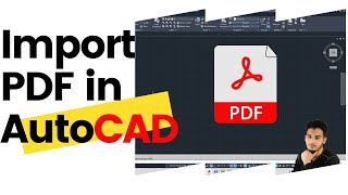 How to Import PDF and Edit in AutoCAD [upl. by Benedix]