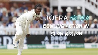 Jofra Archer Bowling Action  In Slow Motion [upl. by Nickelsen214]