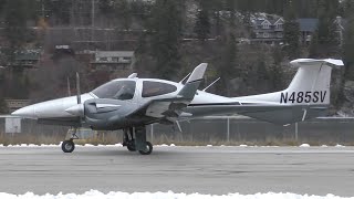 Diamond DA42 Twin Star Takeoff [upl. by Eimilb]