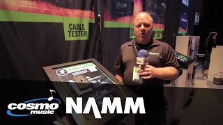 Mackie MTEST1 Cable Tester  Cosmo Music at NAMM 2018 [upl. by Eelak]