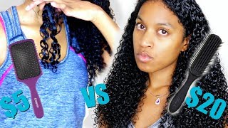 Denman Brush VS Paddle Brush Which is Better On Natural Hair [upl. by Aynek]