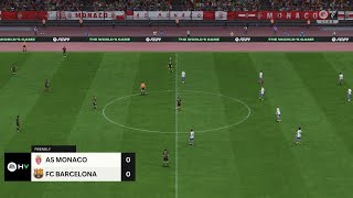 AS Monaco U19 vs Barcelona U19 19092024 UEFA Youth League EA FC 24 [upl. by Chrisse]