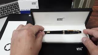 Monblanc Meisterstück 145 Fountain Pen แท้ เป็นอย่างไร ใบรับประกันแท้ [upl. by Oicanata]