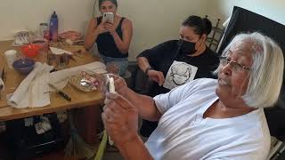 Making a Crown Basket Weaving Techniques Tohono Oodham Community College 16 September 2023 [upl. by Nosmas]