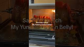 Lechon belly yummy food homemade recipe [upl. by Alebasi]