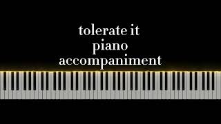 tolerate it accompaniment piano tutorial Taylor Swift [upl. by Enelav]