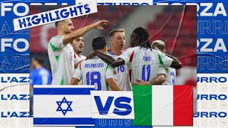 Highlights IsraeleItalia 12  Nations League 202425 [upl. by Nitsoj8]