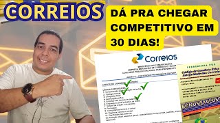 Correios  Reta Final em 30 dias aprovação concursocorreios ferrerinhapqd fé [upl. by Lorollas]