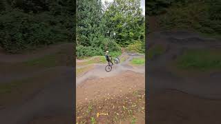 Manual Practising at Bampton Pump Track like subscribe follow mtb pumptrack devon hardtail [upl. by Ayotyal266]