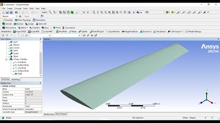 How to model 3D 0012 NACA Airfoil in ANSYS Design Modeler [upl. by Notxam]