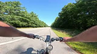 eBiking Haverhill MA  Plaistow NH Kingston NH to Brentwood NH [upl. by Sinnaoi683]