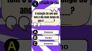 Quiz sobre estações do ano  quiz trivia perguntaserespostas [upl. by Okechuku]