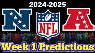 NFL Week 1 Game Predictions 2024 Predicting Every Matchup [upl. by Sessylu]