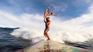 GoPro Tandem Surfing with Kalani Vierra and Krystl Apeles [upl. by Gader856]