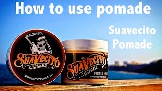 Suavecito Pomade Rewiew y como usarla Review and how to use it [upl. by Melisse970]