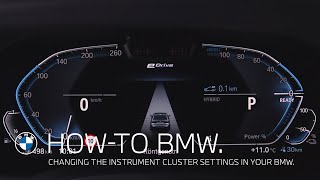 How to change the instrument cluster settings in your BMW – BMW HowTo [upl. by Otter229]