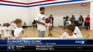 Iowa State mens basketball holds clinic for firstgraders [upl. by Hendricks814]