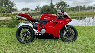 2009 Ducati Superbike 848 WALK AROUND VIDEO [upl. by Ayekehs]