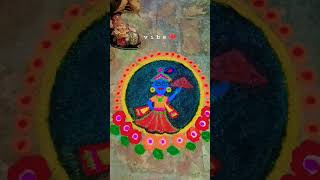 Goverdhan Pooja 🥰 govinda goverdhan goverdhanpooja diy rangoli krishna [upl. by Livy]