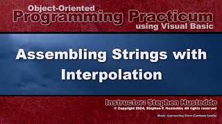 OOP Programming VB  03D Interpolation [upl. by Atnamas]