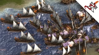 Cossacks 3  2v2 NEVER ENDING NAVAL BATTLES  Multiplayer Gameplay [upl. by Aisined673]