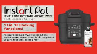 Instant Pot Duo Crisp Ultimate Lid 13In1 Air Fryer And Pressure Cooker Combo  Instant Pot [upl. by Nylahs784]