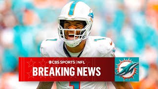 Tua Tagovailoa Dolphins agree to 4year 2124M extension  CBS Sports [upl. by Nivra]