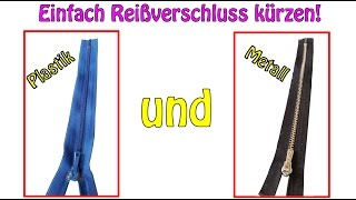 REIßVERSCHLUSS KÜRZEN  3 Quicktipps für Nähanfänger  DIY Tutorial [upl. by Welles93]