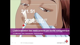 Administration de médicaments par sonde nasogastrique [upl. by Julee]